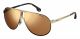 Carrera  UNISEX sunglasses with a BLACK HAVANA GOLD frame and GOLD MIRROR lens with a lens width of 66mm and model number Carrera 1005/S
