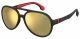 Carrera  UNISEX sunglasses with a MATTE BLACK frame and GOLD MIRROR lens with a lens width of 58mm and model number Carrera 5051/S